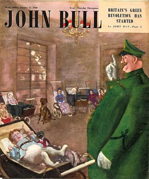 John Bull 1949 1940s UK babies prams magazines baby