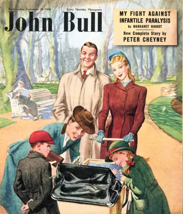 Framed Print : John Bull 1949 1940s UK babies prams magazines baby Framed Print : John Bull 1949 1940s UK babies prams magazines baby