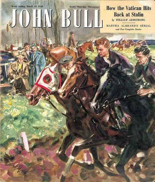 John Bull 1949 1940s UK horses racing magazines