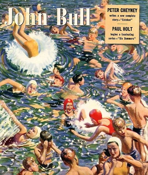 John Bull 1949 1940s UK swimming magazines