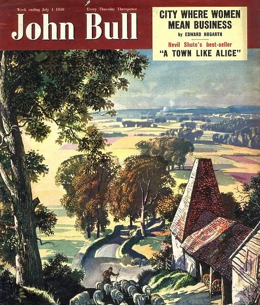 John Bull 1950 1950s UK the countryside farms farmers shepherds sheep magazines