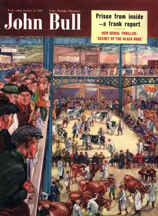 Framed Print : John Bull 1950 1950s UK dogs crufts dog shows magazines Framed Print : John Bull 1950 1950s UK dogs crufts dog shows magazines