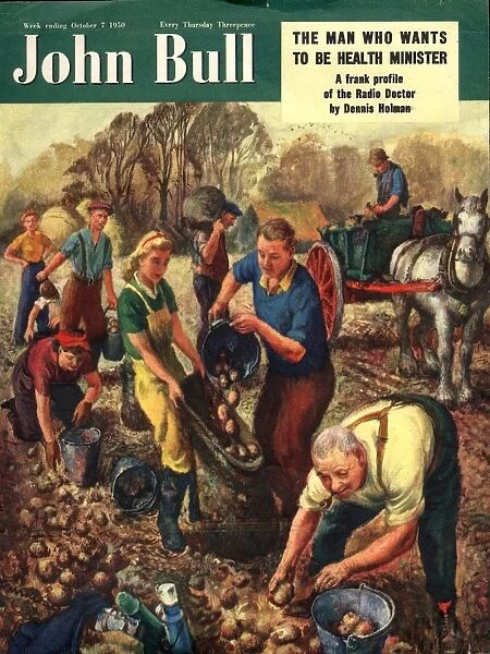 John Bull 1950 1950s UK farms farmers potatoes magazines