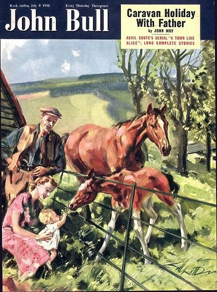 John Bull 1950 1950s UK horses pets foals magazines