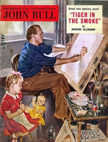 John Bull 1950s UK art artists fathers and daughters magazines