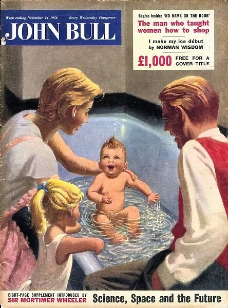 John Bull 1950s UK babies baths bathrooms magazines baby family