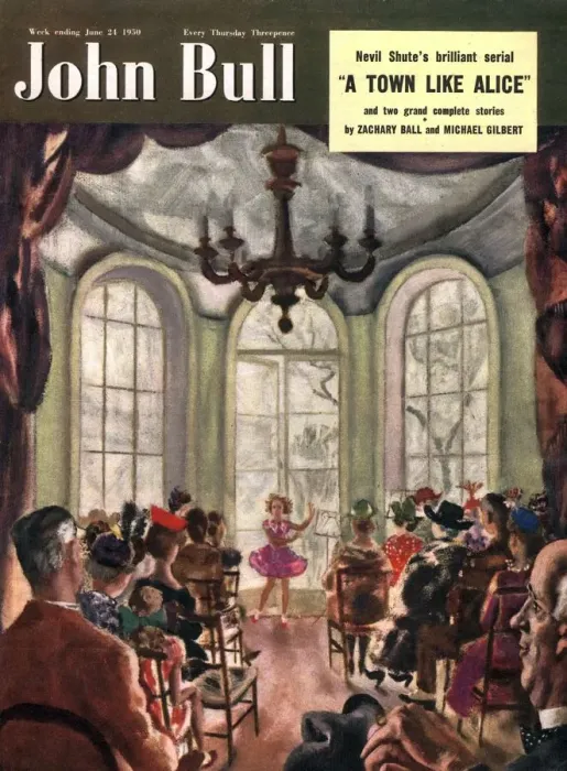 Framed Print : John Bull 1950s UK ballet recitals magazines dancing