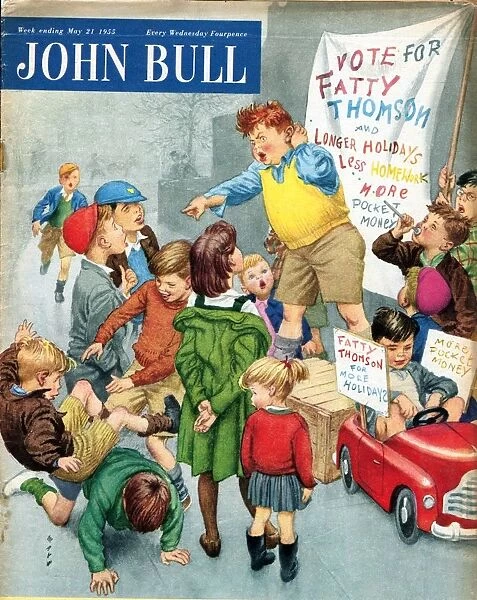 John Bull 1950s UK campaigns politics soap boxes voting elections fat fatty speeches
