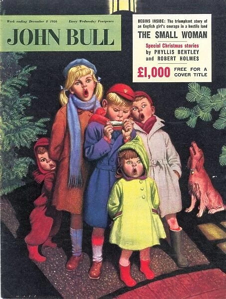 John Bull 1950s UK carol singers magazines singing
