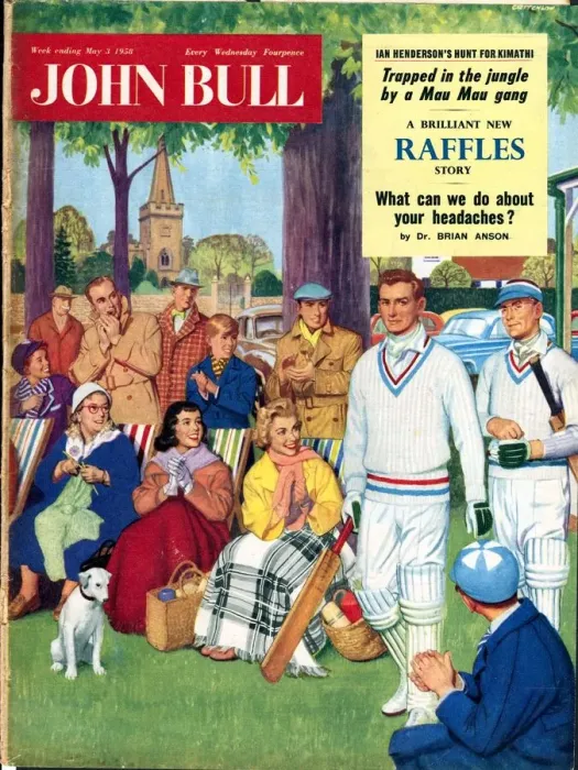 Framed Print : John Bull 1950s UK cricket magazines Framed Print : John Bull 1950s UK cricket magazines