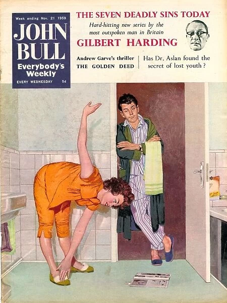 John Bull 1950s UK exercise bathrooms magazines