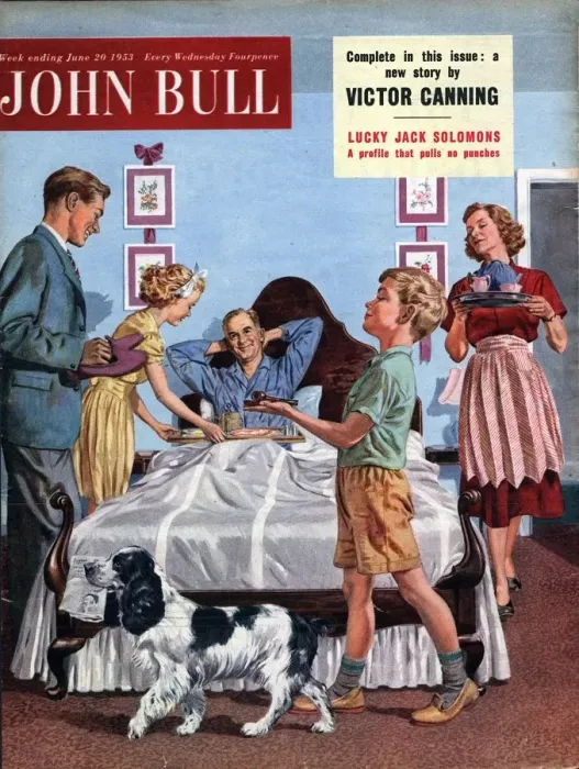 Framed Print : John Bull 1950s UK fathers day birthdays magazines family Framed Print : John Bull 1950s UK fathers day birthdays magazines family
