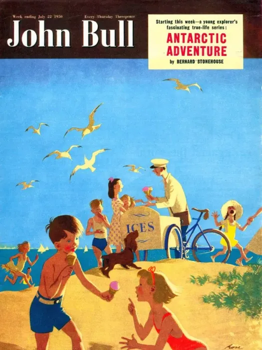 Framed Print : John Bull 1950s UK holidays beaches seaside ice-cream seaside magazines Framed Print : John Bull 1950s UK holidays beaches seaside ice-cream seaside magazines