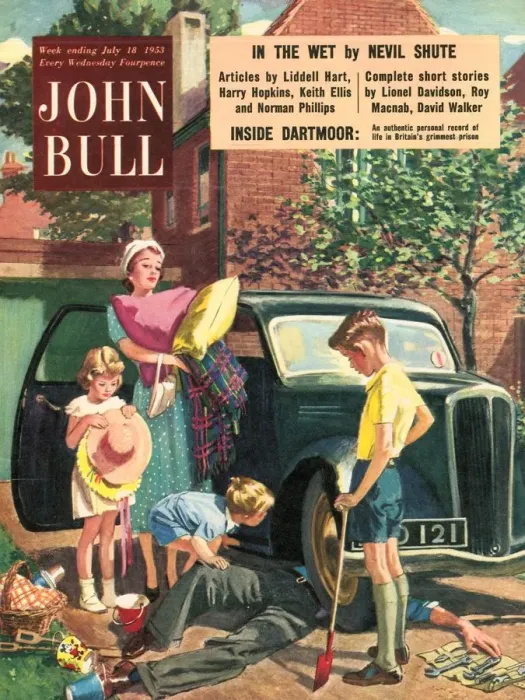 Framed Print : John Bull 1950s UK holidays disasters unreliable cars breakdowns repairing mechanics Framed Print : John Bull 1950s UK holidays disasters unreliable cars breakdowns repairing mechanics