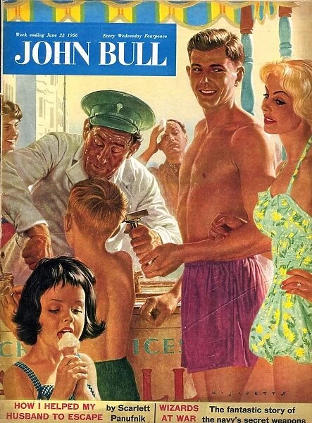 John Bull 1950s UK holidays ice-cream magazines
