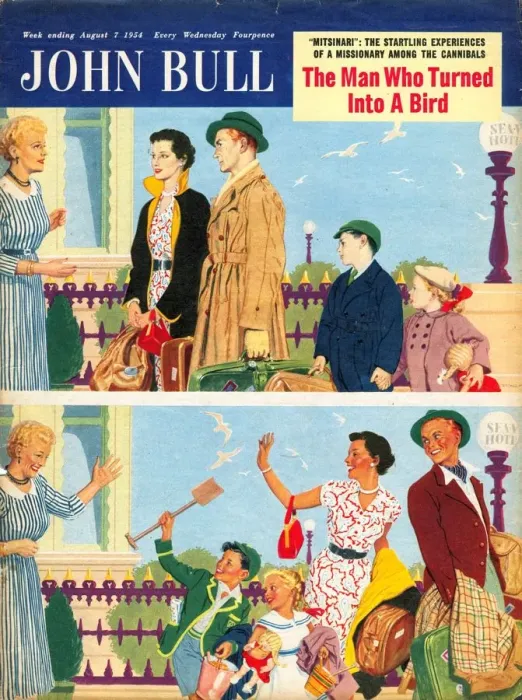 Framed Print : John Bull 1950s UK holidays landladies digs magazines guest houses Framed Print : John Bull 1950s UK holidays landladies digs magazines guest houses