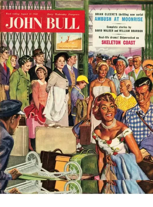 Framed Print : John Bull 1950s UK holidays railways stations trains suntans before and after magazines Framed Print : John Bull 1950s UK holidays railways stations trains suntans before and after magazines