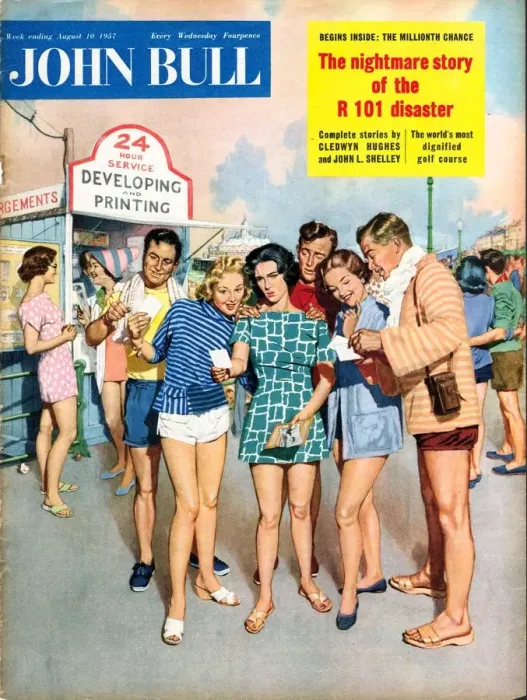 Framed Print : John Bull 1950s UK holidays seaside photographs snaps memories magazines beaches Framed Print : John Bull 1950s UK holidays seaside photographs snaps memories magazines beaches