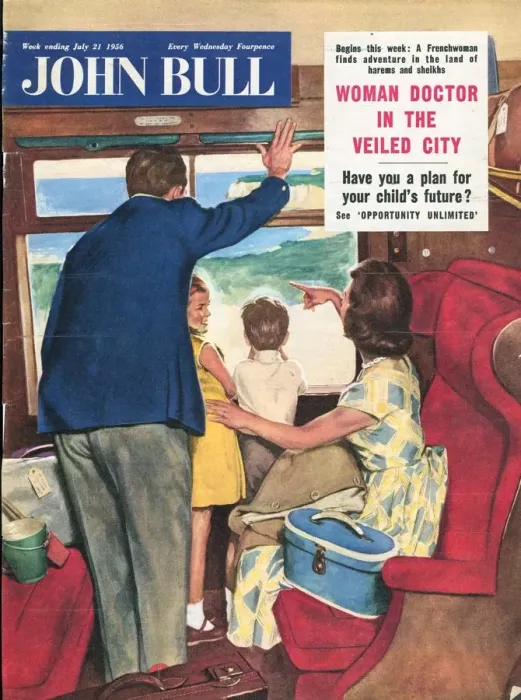 Framed Print : John Bull 1950s UK holidays seaside trains magazines Framed Print : John Bull 1950s UK holidays seaside trains magazines