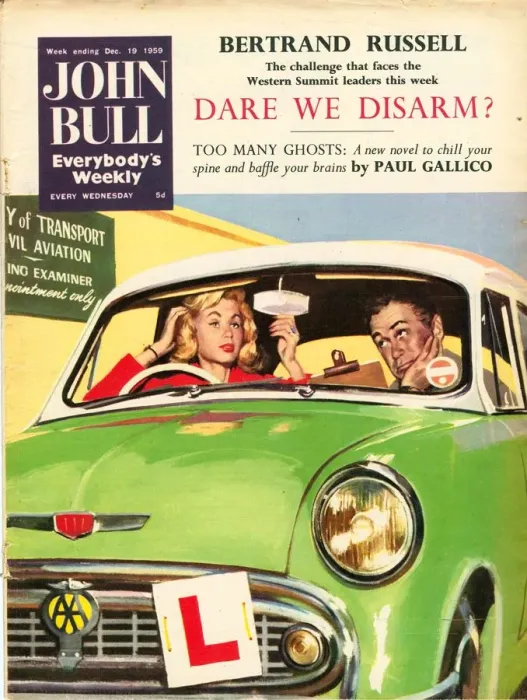 Framed Print : John Bull 1950s UK learners learner drivers make-up makeup cosmetics women woman Framed Print : John Bull 1950s UK learners learner drivers make-up makeup cosmetics women woman