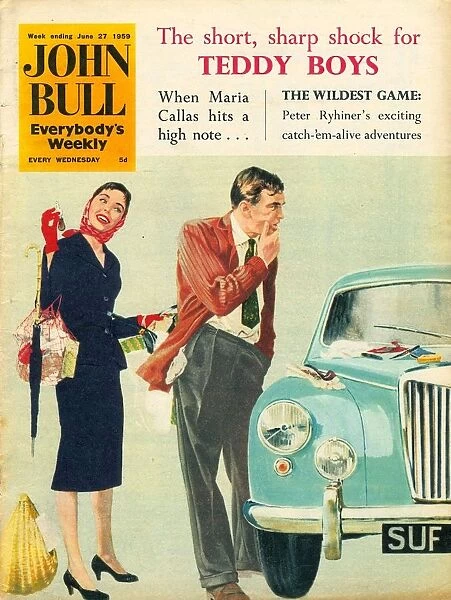 John Bull 1950s UK lost keys losing your memory magazines cars