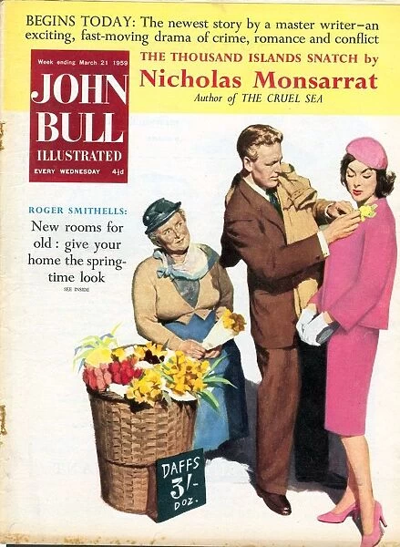 John Bull 1950s UK love flowers magazines