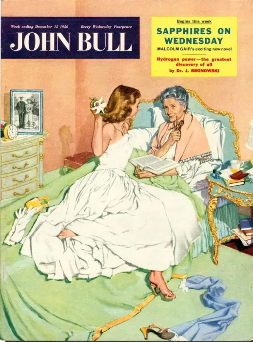 Framed Print : John Bull 1950s UK love mothers and daughters magazines Framed Print : John Bull 1950s UK love mothers and daughters magazines