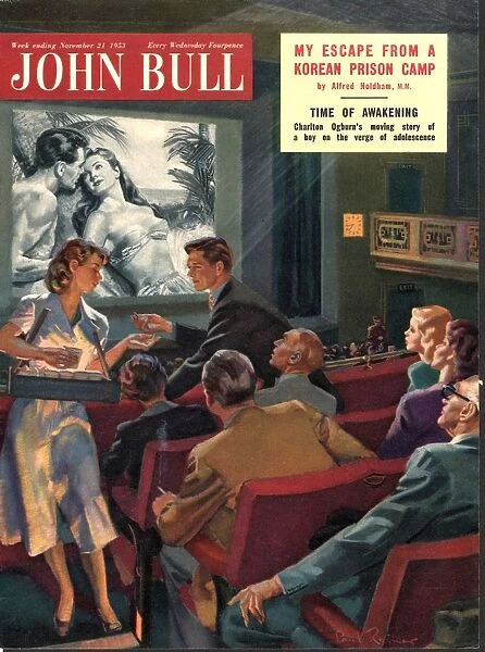 John Bull 1950s UK magazines at the cinema usherettes