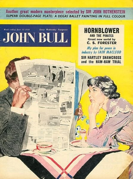 John Bull 1950s UK marriages reading newspapers magazines