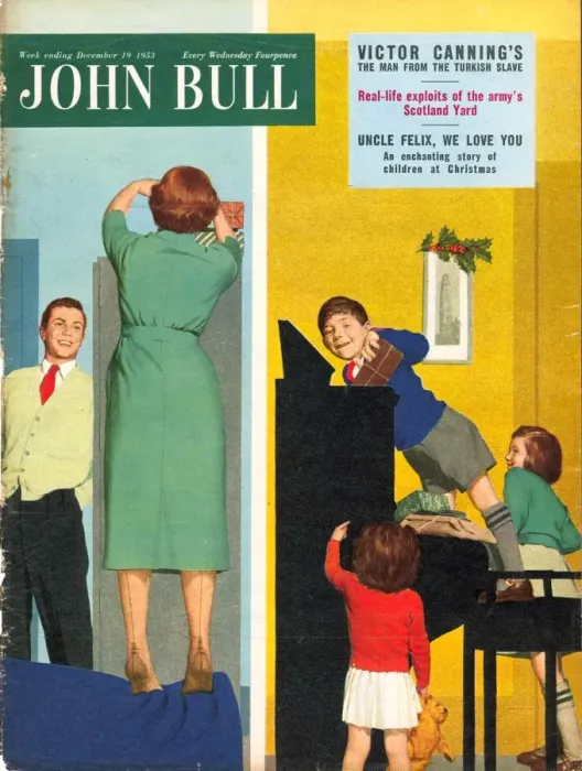 Framed Print : John Bull 1950s UK presents naughty children magazines Framed Print : John Bull 1950s UK presents naughty children magazines