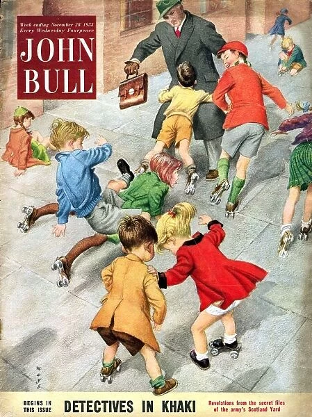 John Bull 1950s UK roller-skates roller skates accidents disasters magazines roller