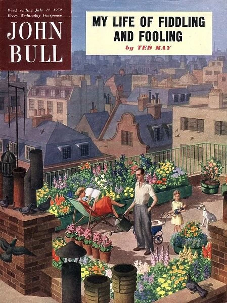 John Bull 1950s UK roof gardens magazines
