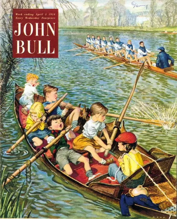 Framed Print : John Bull 1950s UK rowing training canoeing canoes sport boats magazines Framed Print : John Bull 1950s UK rowing training canoeing canoes sport boats magazines