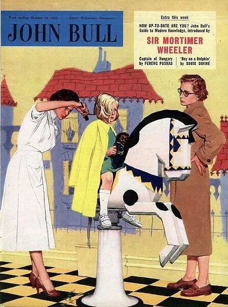 John Bull 1950s UK s haircuts hairdressers hair salon salons magazines