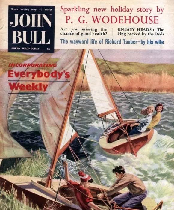 Framed Print : John Bull 1950s UK sailing boats magazines Framed Print : John Bull 1950s UK sailing boats magazines