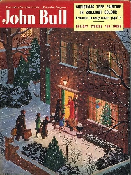 John Bull 1950s UK seasons children relatives snow winter magazines family