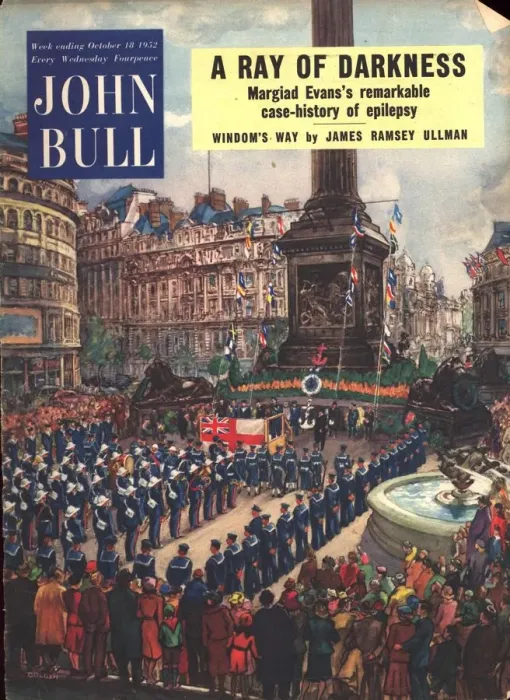 Framed Print : John Bull 1950s UK trafalgar square nelsons column london magazines Framed Print : John Bull 1950s UK trafalgar square nelsons column london magazines