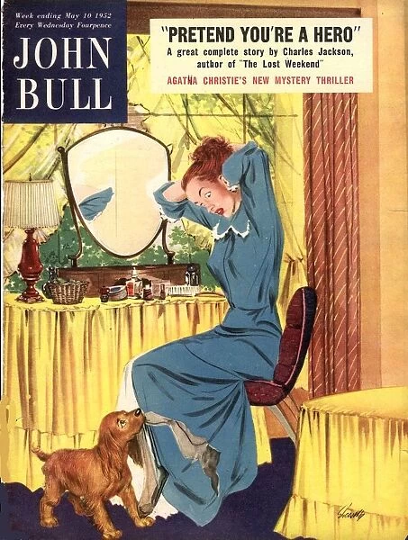 John Bull 1952 1950s UK dogs nylons stockings disasters magazines hosiery