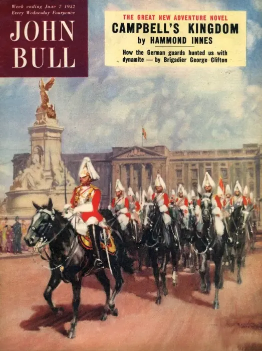 Framed Print : John Bull 1952 1950s UK guards horses buckingham palace magazines Framed Print : John Bull 1952 1950s UK guards horses buckingham palace magazines