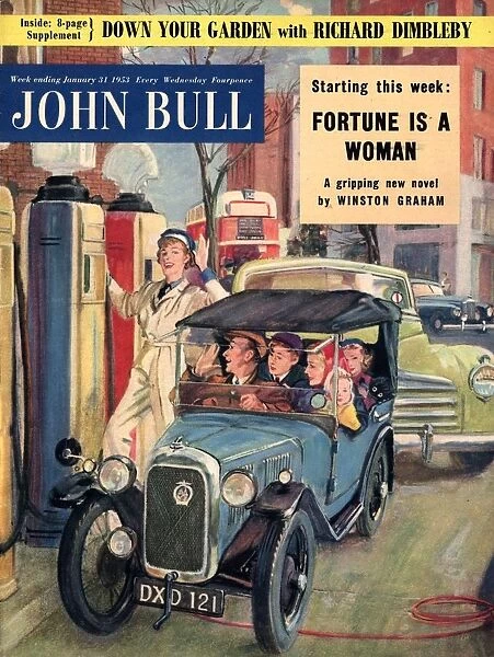 John Bull 1953 1950s UK garage magazines cars