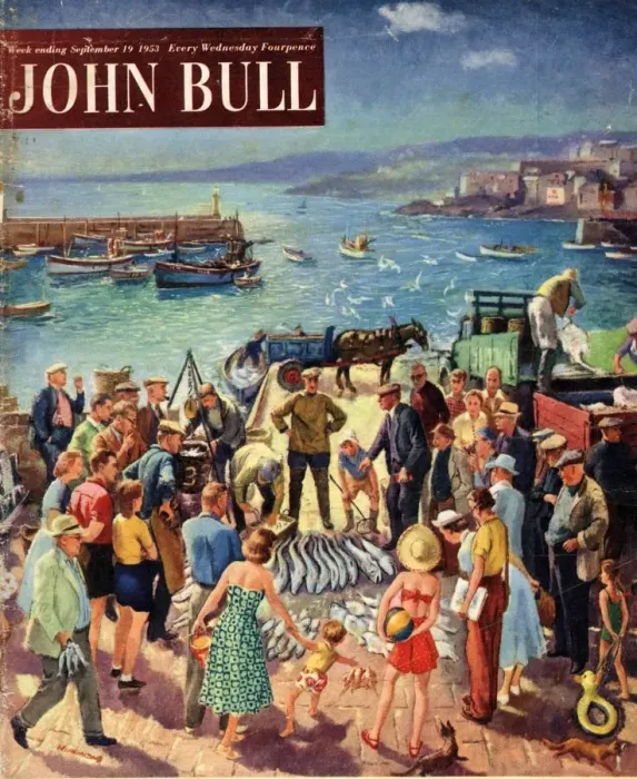 Framed Print : John Bull 1953 1950s UK holidays fishing magazines Framed Print : John Bull 1953 1950s UK holidays fishing magazines
