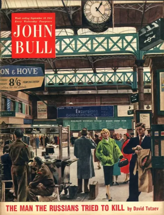 Framed Print : John Bull 1954 1950s UK railways stations magazines Framed Print : John Bull 1954 1950s UK railways stations magazines