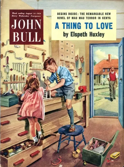 Framed Print : John Bull 1954 1950s UK tools diy garden sheds hobbies magazines do it yourself horticulture Framed Print : John Bull 1954 1950s UK tools diy garden sheds hobbies magazines do it yourself horticulture