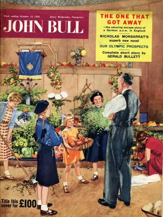 Framed Print : John Bull 1956 1950s UK girl guides brownies magazines Framed Print : John Bull 1956 1950s UK girl guides brownies magazines