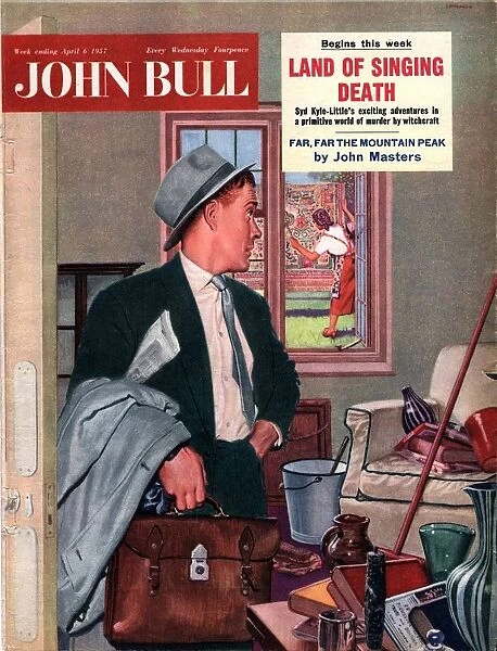 John Bull 1957 1950s UK cleaning housewives housewife commuters carpets bashing products