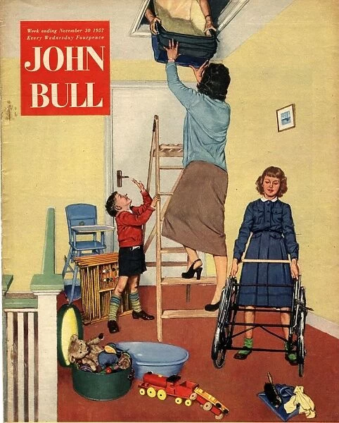 John Bull 1957 1950s UK lofts attics property packing clearing magazines