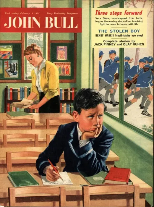 Framed Print : John Bull 1957 1950s UK naughty children schools magazines Framed Print : John Bull 1957 1950s UK naughty children schools magazines
