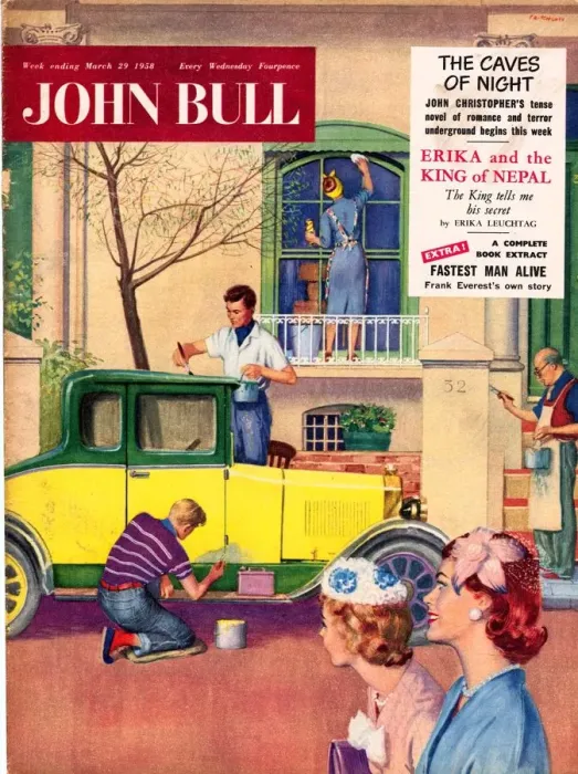 Framed Print : John Bull 1958 1950s UK covers magazines cars Framed Print : John Bull 1958 1950s UK covers magazines cars