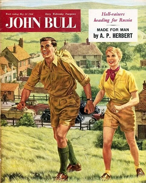 John Bull 1958 1950s UK holidays hiking walking trekking outdoors magazines hikers