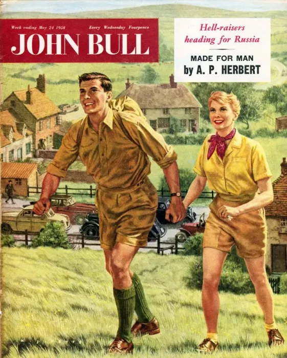 Framed Print : John Bull 1958 1950s UK holidays hiking walking trekking outdoors magazines hikers Framed Print : John Bull 1958 1950s UK holidays hiking walking trekking outdoors magazines hikers